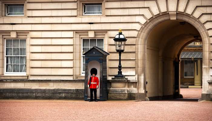 A majestic view of palace’s walls