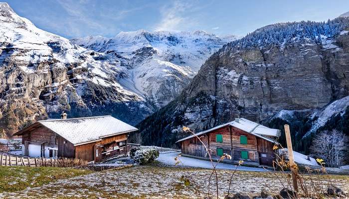 A mesmerising view of Gimmelwald, one of the best villages in Switzerland