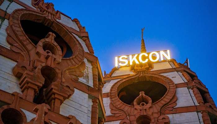 A splendid view of ISKCON Temple, one of the amazing Hindu temples in New York