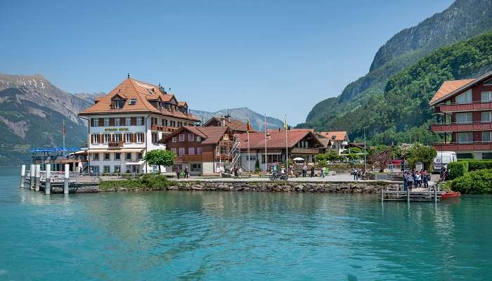 A spectacular view of Interlaken, one of the best villages in Switzerland