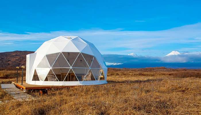 Enjoy the stargazing from your luxury dome