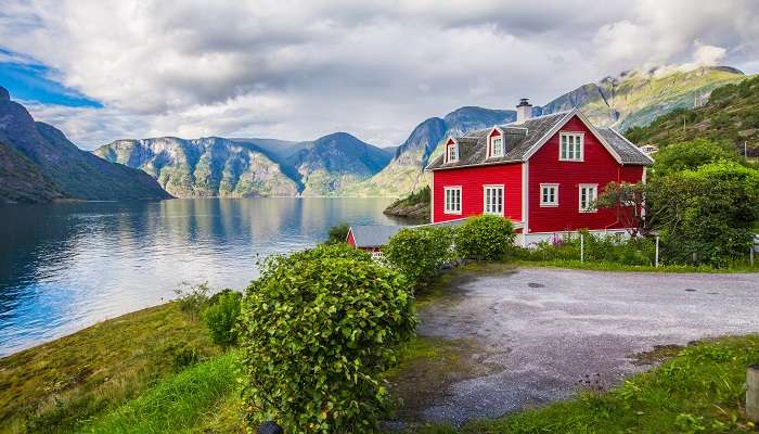 The breathtaking view of Olden, among the small towns in Norway.
