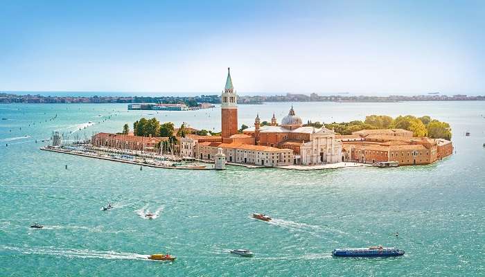  A spectacular view of San Giorgio Maggiore, one of the amazing hidden gems in Venice