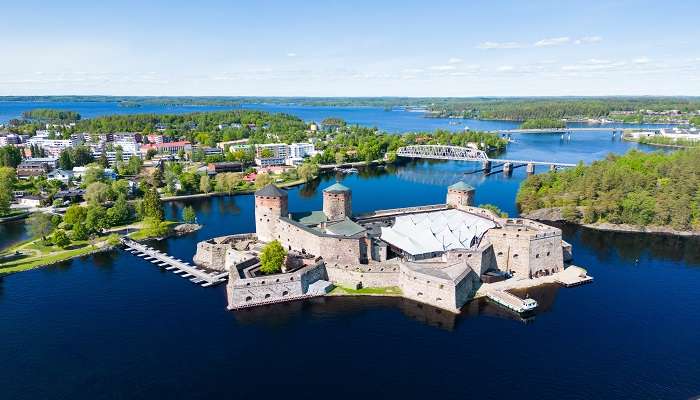 The jaw-dropping vista of Savonlinna, one of the best villages in Finland.