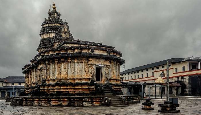 A delightful view of Sharadamba Temple near Mookambika temple