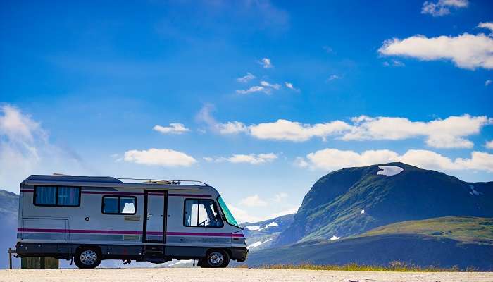 The mesmerising view from the South Skye Motorhome Park Campsite.