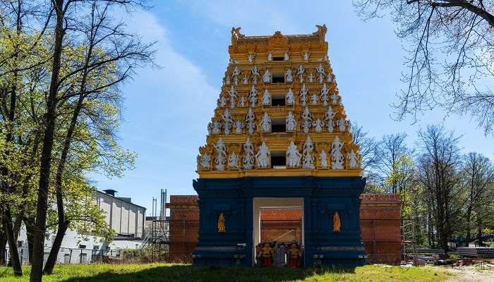 A delightful view of Sri Ganesha Hindu Temple, one of the best Hindu temples in Germany