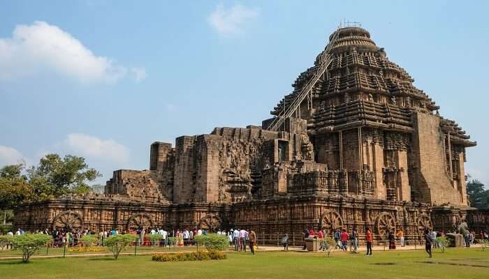 La vue de Sun Temple, Konark, Odisha, C’est l’une des meilleurs lieux historiques célèbres en Inde 