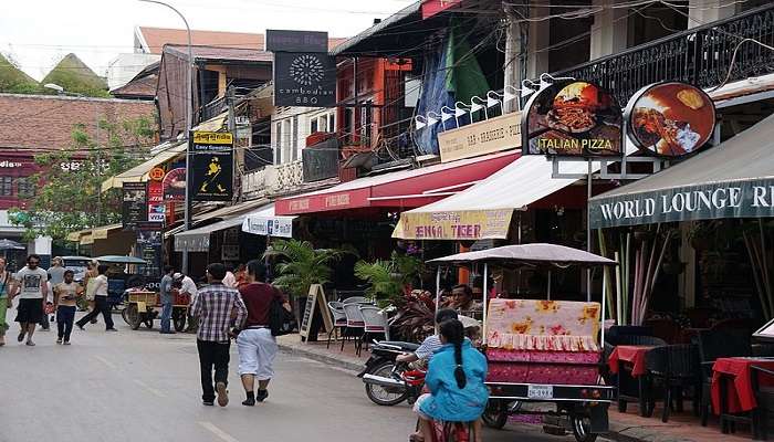 explore the vibrant street of Cambodia for a great shopping experience.