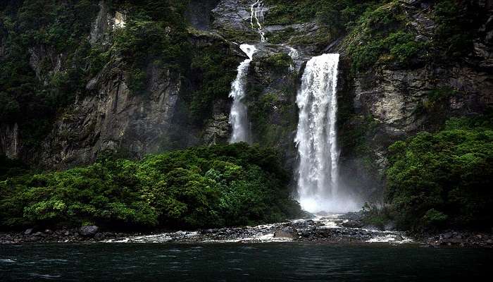 Beautifully cascading waterfalls