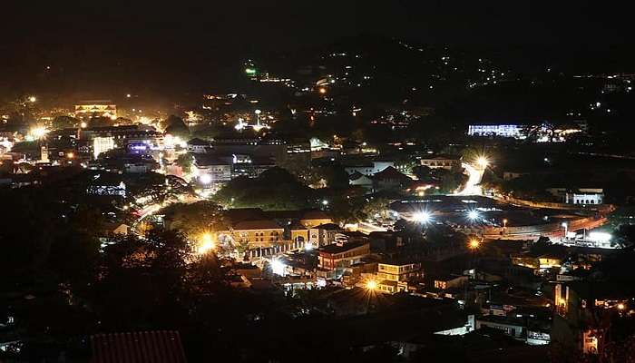 Aerial View of the beautiful Kandy city