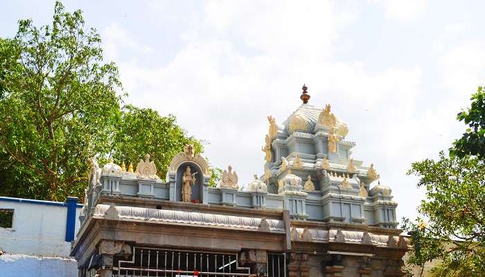 The view of Tirupati Balaji Temple in Akasa Ganga.