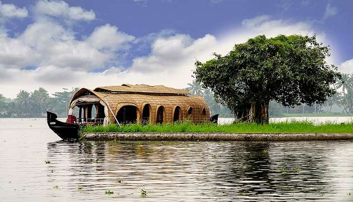 Hop on a houseboat and soak up in the tranquillity in the backwaters of Alleppey to find your moment of peace and wonder 