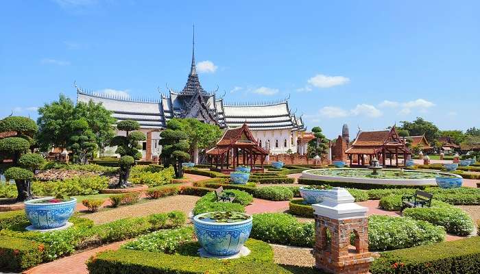 Muang Boran, a royal museum and a famous attraction around Wat Paknam