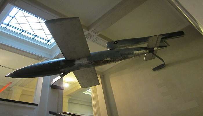 A Nazi plane for display at Auckland War Memorial Museum