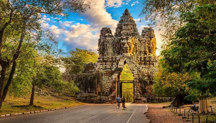 The picturesque vista of Angkor Thom