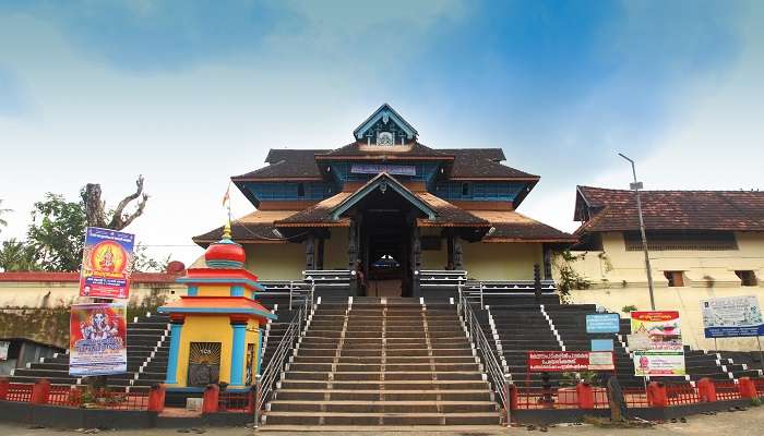 Visit Aranmula Parthasarathy Temple during the Alleppey to Munnar road trip.