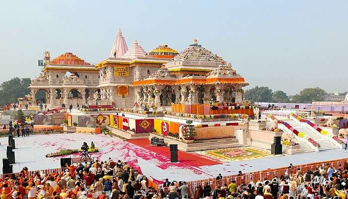 The Ayodhya Ram Mandir has an exceptional architectural structure with dedicated temple sections for darshans