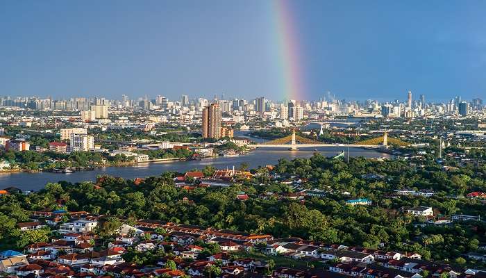 The dry season is the best time to visit the Chao Phraya River