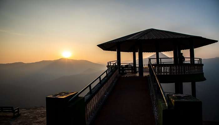Catch the beautiful sunrise at Bisle Ghat while exploring trekking near Mysore.