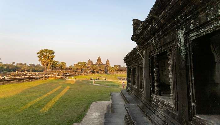 a beautiful walls surrounded by the ancient work.