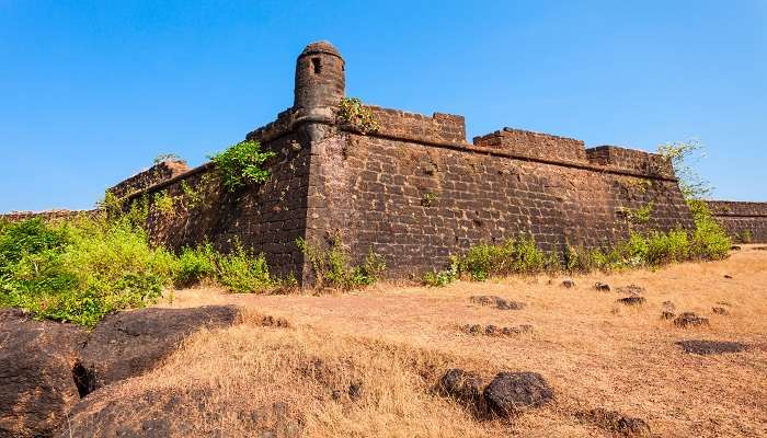 Chapora Fort is one of the best places to visit near Morjim Beach
