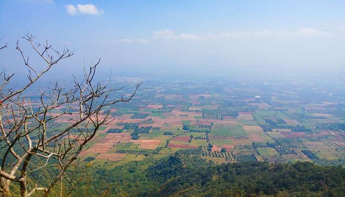 The view of Chellarkovil View Point in Kerala.
