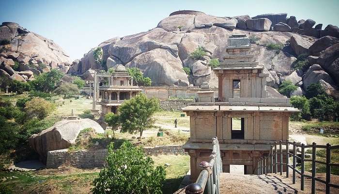 The chitradurga fort, , among the best places to visit near Bangalore within 200 kms.