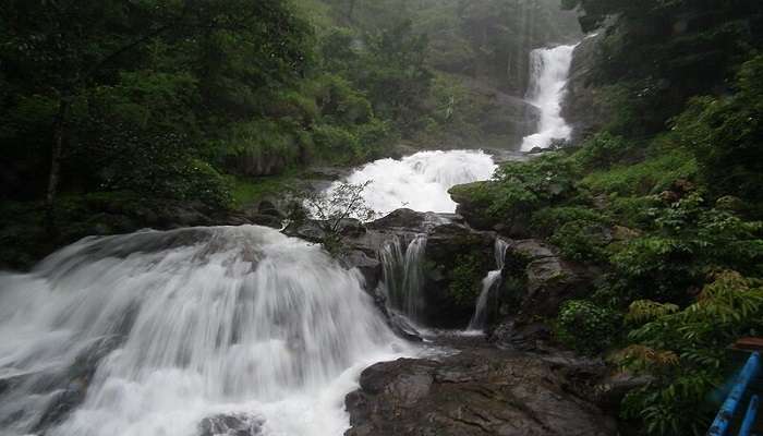 A serene photo of the Iruppu Falls