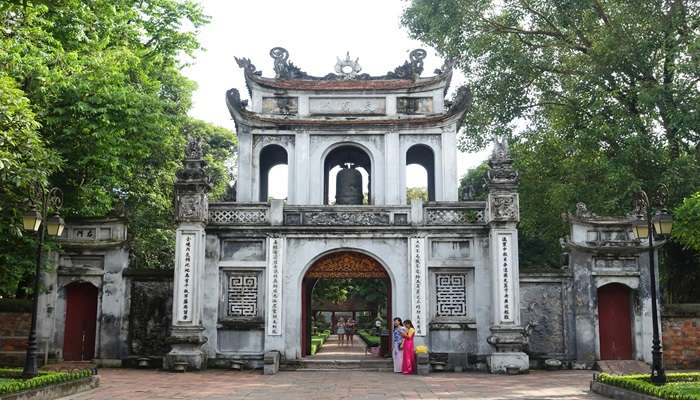 The gateways and doors of the Temple of Literature in Vietnam open doors for classic Vietnamese literature. 