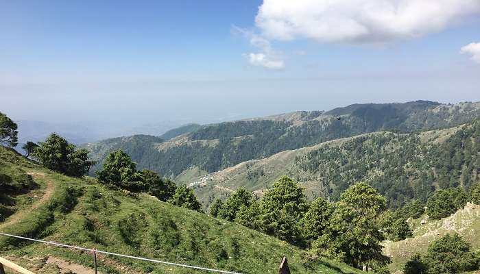 View of the Dainkund Peak in Himachal Pradesh