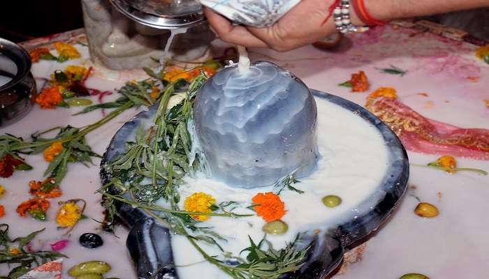 Shivlinga in a temple.