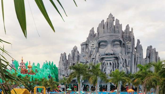 The place offers a unique experience that combines amusement park attractions with historical and mythological elements.