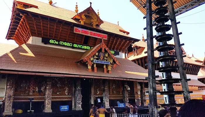 Marvel at the architecture of a mandir in Kerala