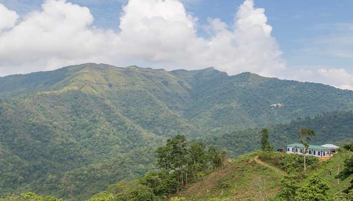 Beautiful reiek hills in Mizoram.