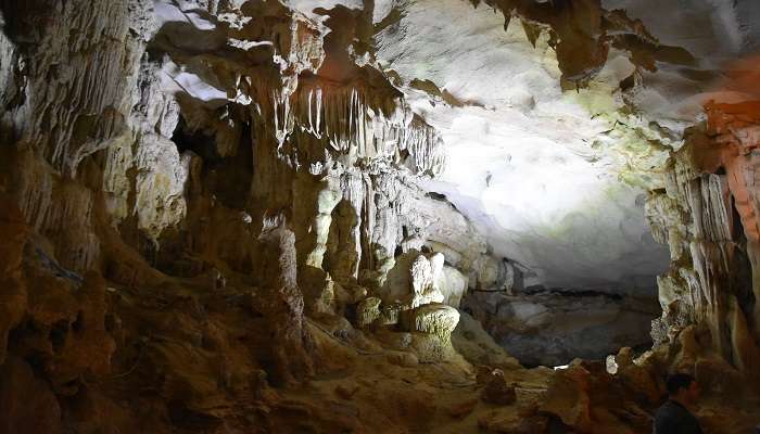 Interestingly, the height of the cave is around 25m above sea level.