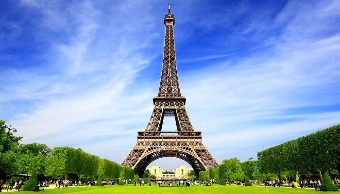 Standing tall in the beautiful city of Paris, the Eiffel Tower is one of the most famous landmarks in Europe