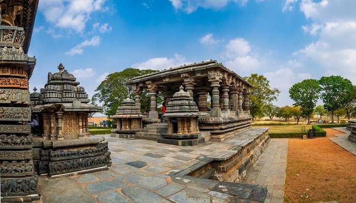 Belur is a nearby town in Halebidu.