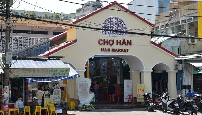 A majestic view of Ham Market in Da Nang in August