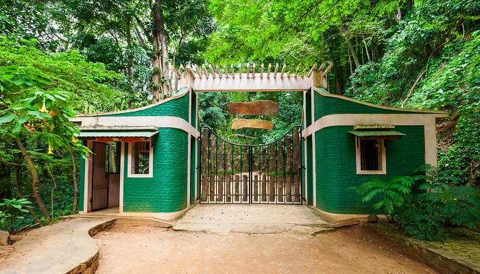 The entrance gate to the Udawatta Kele Sanctuary Kandy