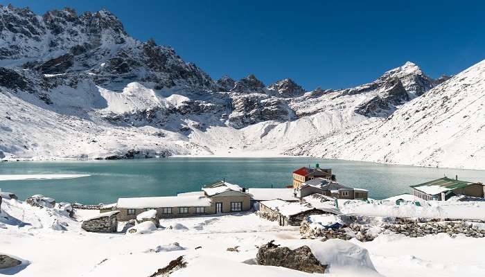  A scenic view of Gokyo Lakes, one of the picnic Spots in Nepal 