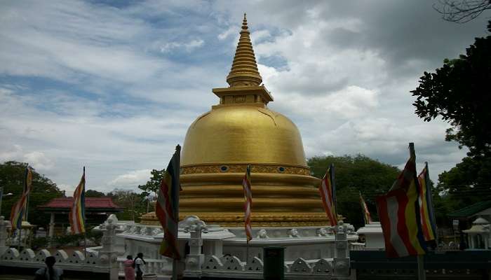 The tranquil statue of Lord Buddha, one of the historical places in Kandy