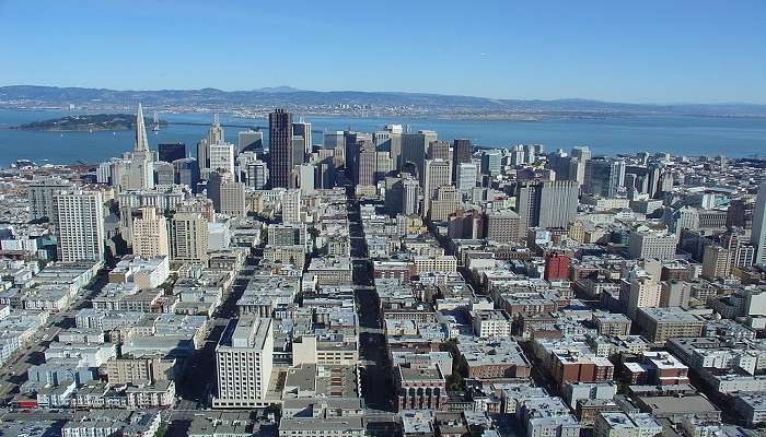 A mesmerising view of San Francisco downtown