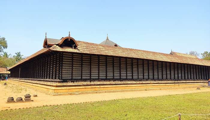 View of the Hindu temple in Kerala.