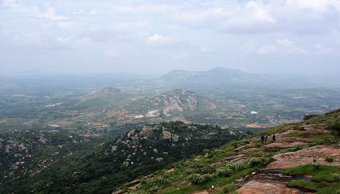 A breathtaking view overlooking the hill station of Horsley Hills, Andhra Pradesh