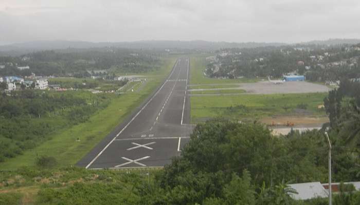 Bird view of Port Blair airport