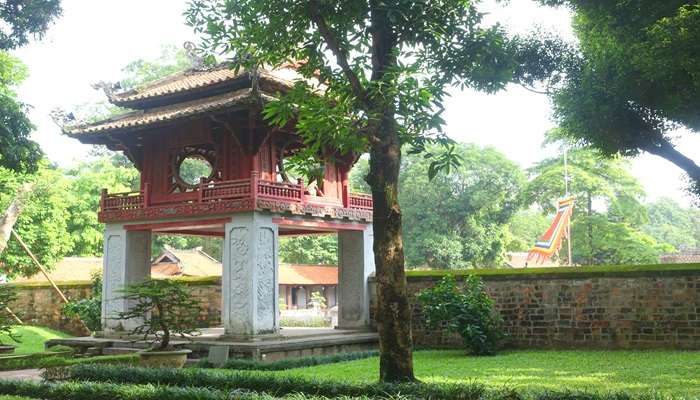 The beauty of the Temple of Literature in Vietnam is open for visitors. 