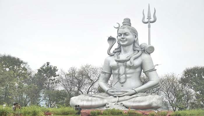 Beautiful silver statue of Lord Shiva