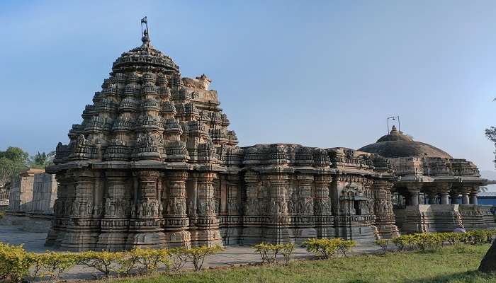 A delightful view of temple in Karnataka
