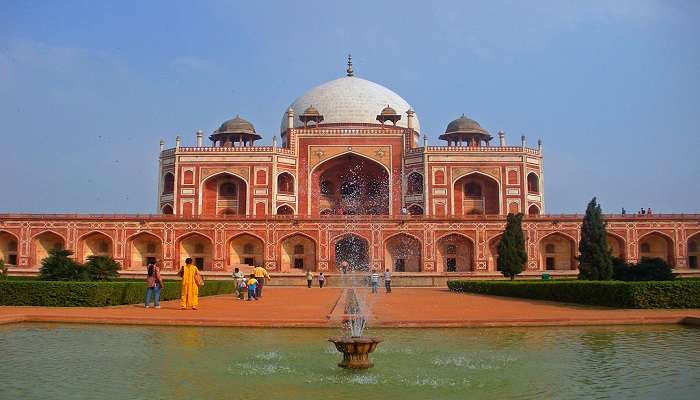 Humayun’s Tomb, a UNESCO Heritage Site in Delhi, is one of the most important places to visit near Red Fort